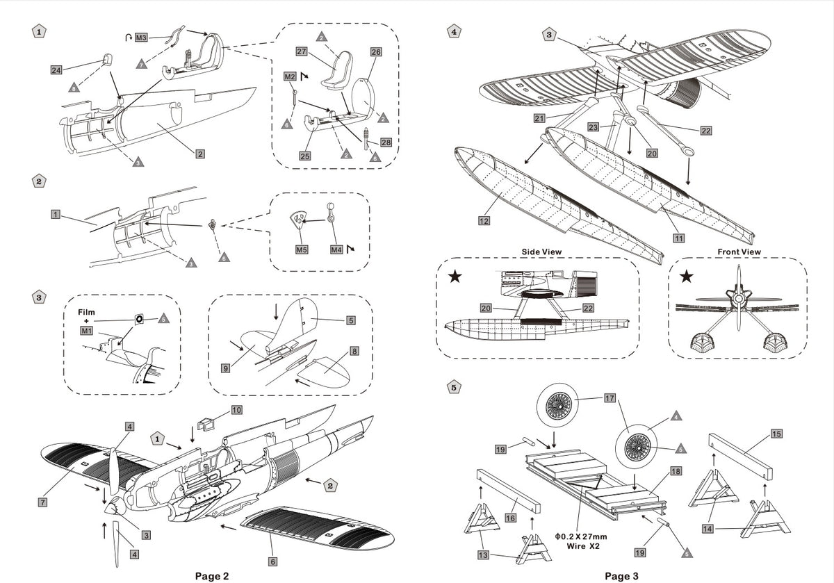 Helene Models HMK7001 1:72 Gloster VI floatplane Schneider Trophy Series. 3D-Printed with etched parts