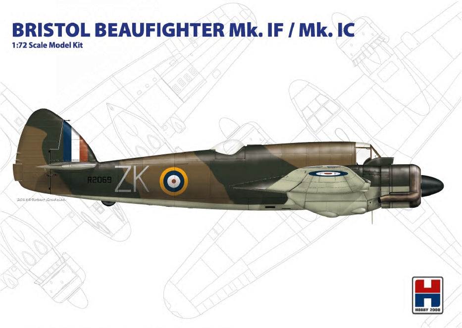 Hobby 2000 K72002 1:72 Bristol Beaufighter Mk.IF/Mk.IC