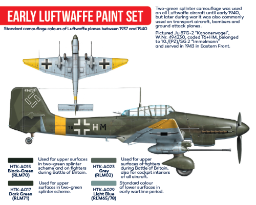Hataka HTK-AS02  Early Luftwaffe Paint Set