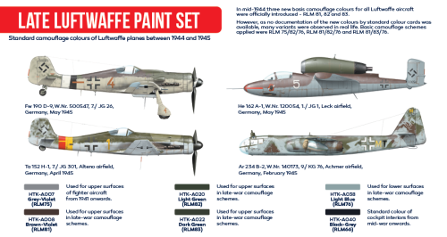 Hataka HTK-AS03  Late Luftwaffe Paint Set WWII