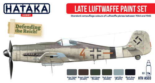 Hataka HTK-AS03  Late Luftwaffe Paint Set WWII