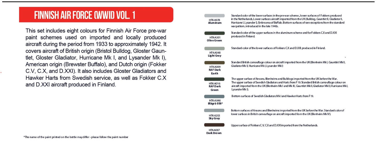 Hataka HTK-AS117  Finnish Air Force (WWII) Vol. 1