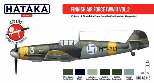 Hataka HTK-AS118 1:48 Finnish Air Force set 2 paint set