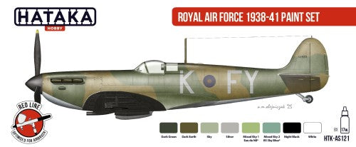 Hataka HTK-AS121 1:48 Royal Air Force 1938-41 Paint Set