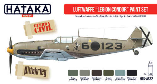 Hataka HTK-AS32  Luftwaffe â€žLegion Condorâ€ paint set