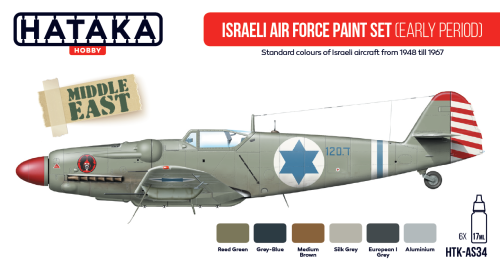 Hataka HTK-AS34  Israeli Air Force Paint Set (Early Period)