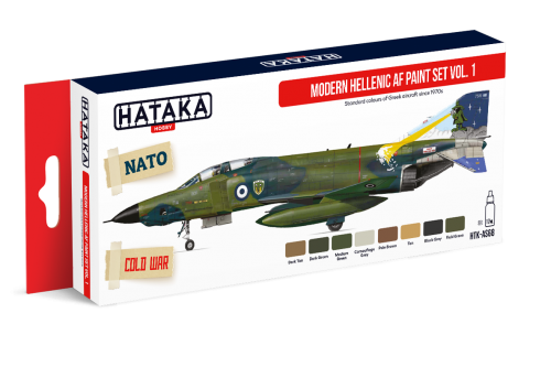 Hataka AS68 (Red Line) Modern Hellenic AF Vol.1 Acrylic Paint Set