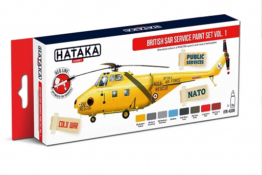 Hataka AS98 (Red Line) British SAR Service Vol.1 Acrylic Paint Set