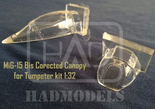 HAD Models 132013 1:32 Mig-15 Bis Correct canopy for Trumpeter kit resin set