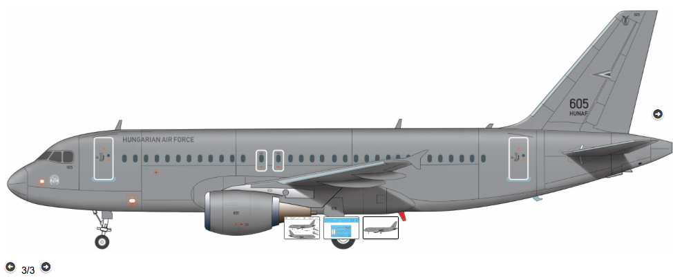HAD Models 144049 1:144 Airbus A-319 in Hungarian Air Force Service