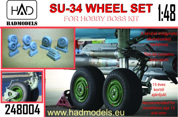 HAD Models 248004 1:48 Sukhoi Su-34 Fullback wheel set
