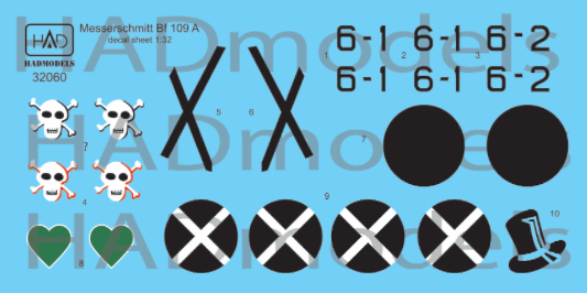 HAD Models 32060 1:32 Messerschmitt Bf-109A (6.1; 6.2)