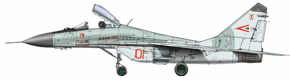 HAD Models 32063 1:32 Mikoyan MiG-29 in Hungarian service with full numbers old (Russian) painting