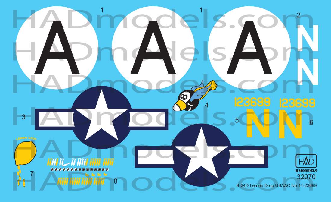 HAD Models 32070 1:32 Consolidated B-24D Liberator Lemon Drop