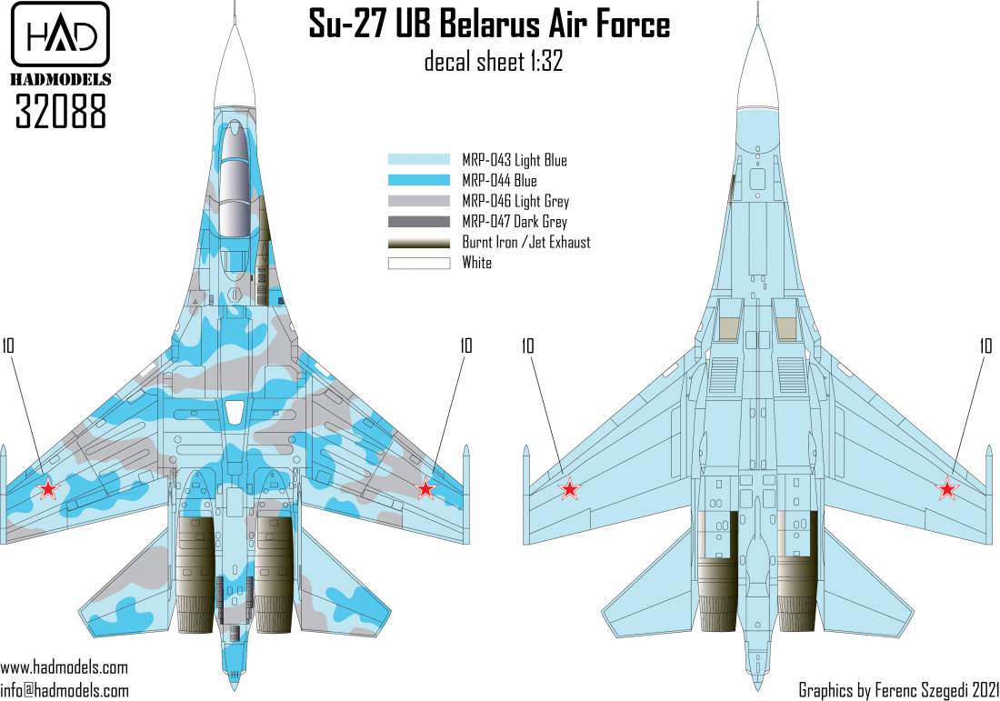 HAD Models 32088 1:32 Sukhoi Su-27UB Belarus
