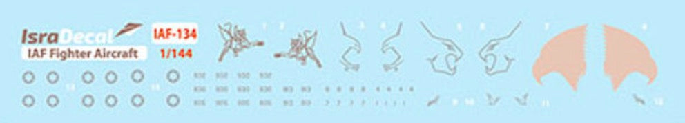IsraDecal Studio IAF-134 1:144 IAF Fighter Aircraft Markings