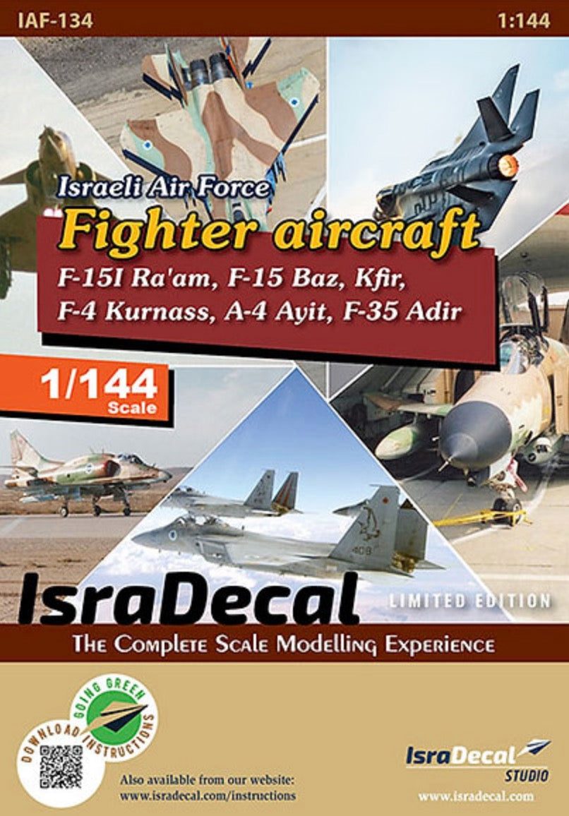 Iaf File IsraDecal Studio IAF-134 1:144 IAF Fighter Aircraft Markings – Puzzle Craft