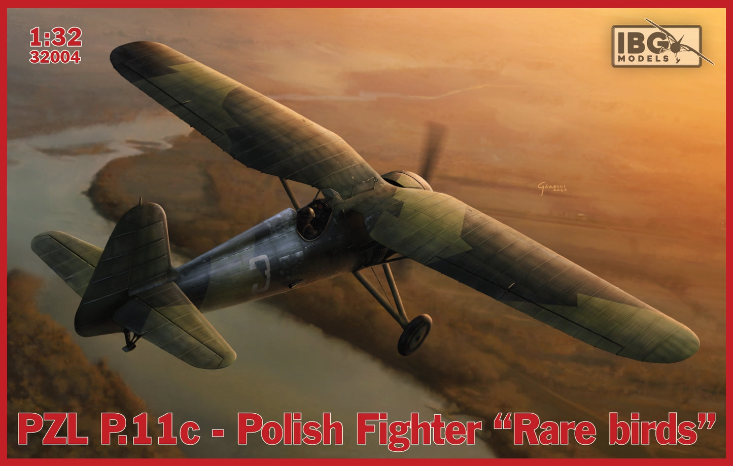 IBG Models 32004 1:32 PZL P.11c Polish Fighter 'Rare Birds'