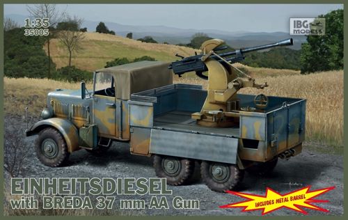 IBG Models 35005 1:35 Einheitsdiesel with BREDA 37mm AA Gun