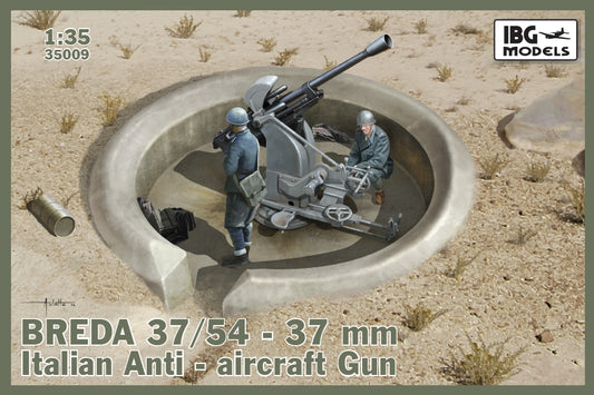 IBG Models 35009 1:35 BBREDA 37/54 37mm Italian Anti-Aircraft Gun