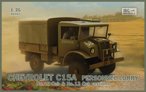 IBG Models 35037 1:35 Chevrolet C15A Personnel Lorry (No.13 Cab & No.12 Cab Versions)