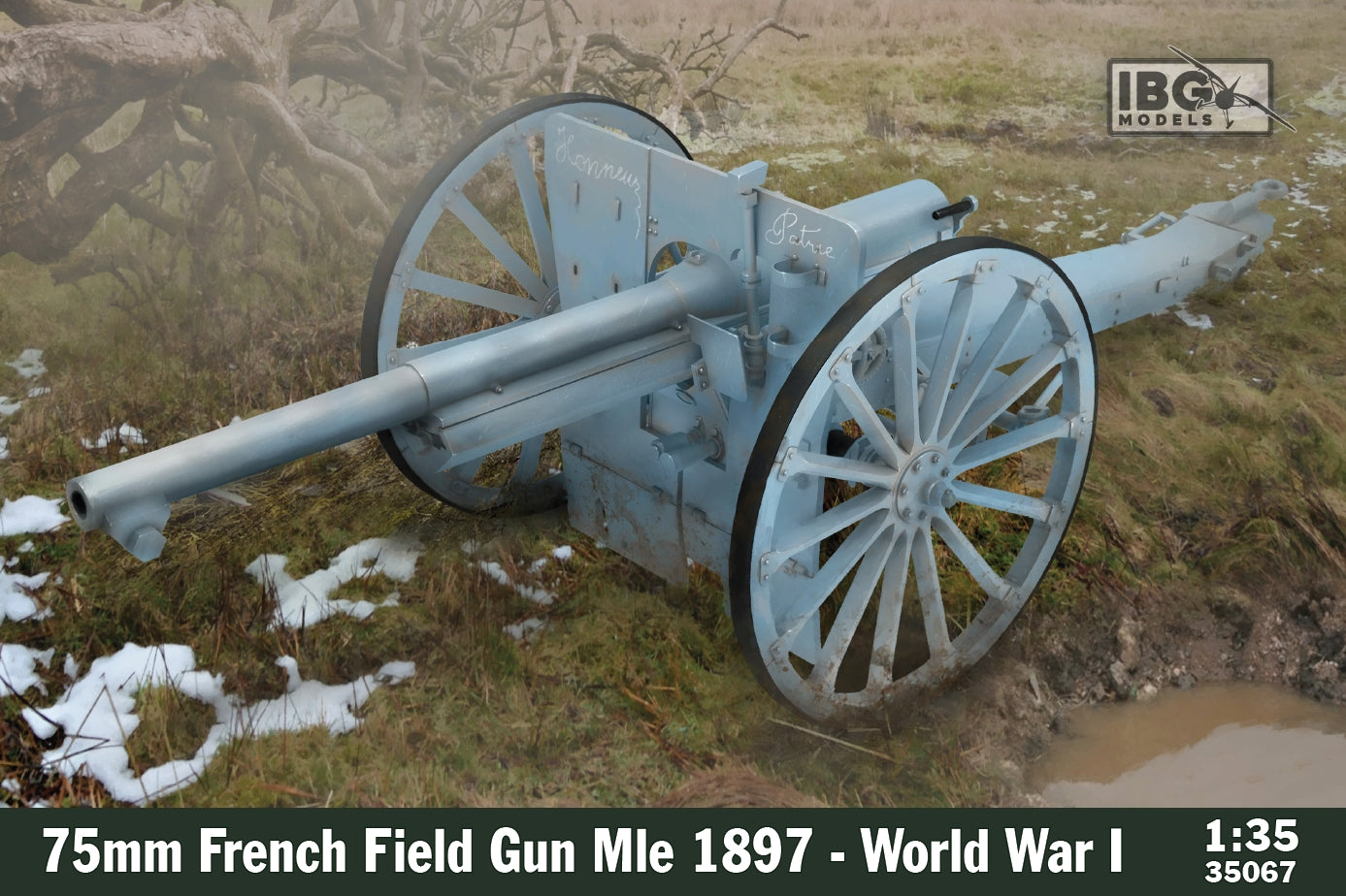 IBG Models 35067 1:35 75mm French Field Gun Mle 1897 - World War I