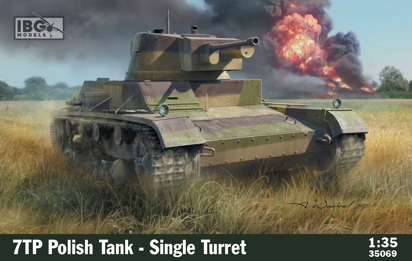 IBG Models 35069 1:35 7TP Polish Tank - Single Turret