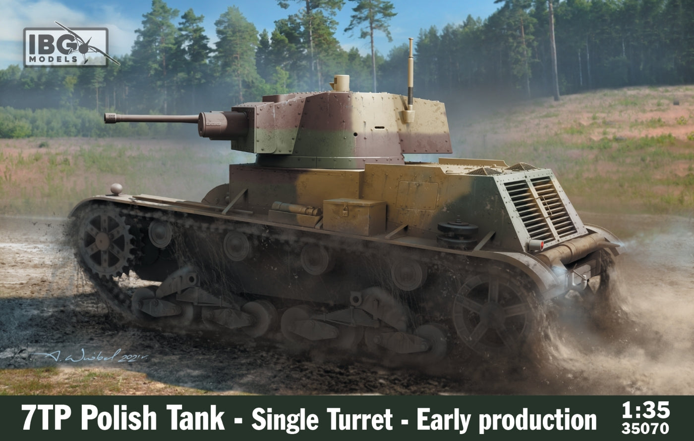 IBG Models 35070 1:35 7TP Polish Tank - Single Turret - Early Production