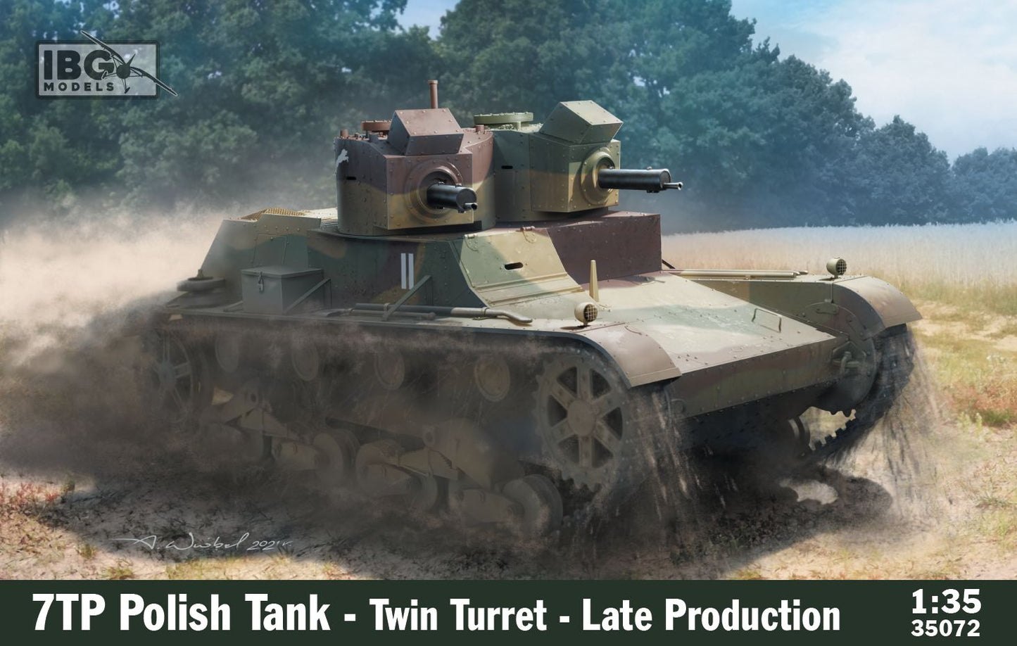 IBG Models 35072 1:35 7TP Polish Tank - Twin Turret (Late Production)