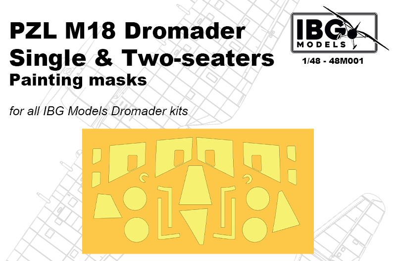 IBG Models 48M001 1:48 PZL M18 Dromader PAINTING MASKS