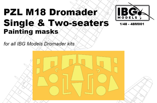 IBG Models 48M001 1:48 PZL M18 Dromader PAINTING MASKS