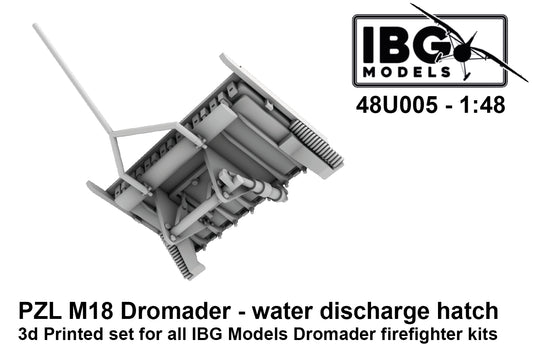 IBG Models 48U005 1:48 PZL M18 Dromader - Water Discharge Hatch - 3d Printed Set
