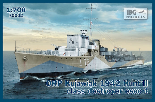 IBG Models 70002 1:700 ORP Kujawiak 1942 Hunt II Class Destroyer Escort