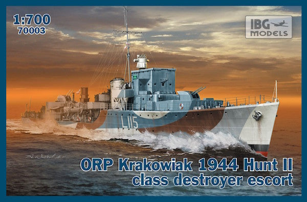 IBG Models 70003 1:700 ORP Krakowiak 1944 Hunt II Class Destroyer Escort