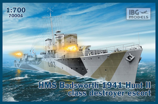 IBG Models 70004 1:700 H.M.S. Badsworth 1941 Hunt II Class Destroyer Escort