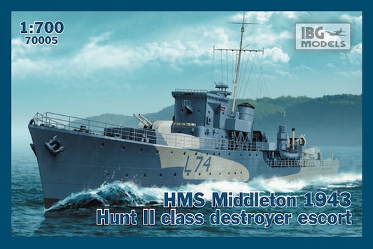 IBG Models 70005 1:700 H.M.S. Middleton 1943 Hunt II Class Destroyer Escort