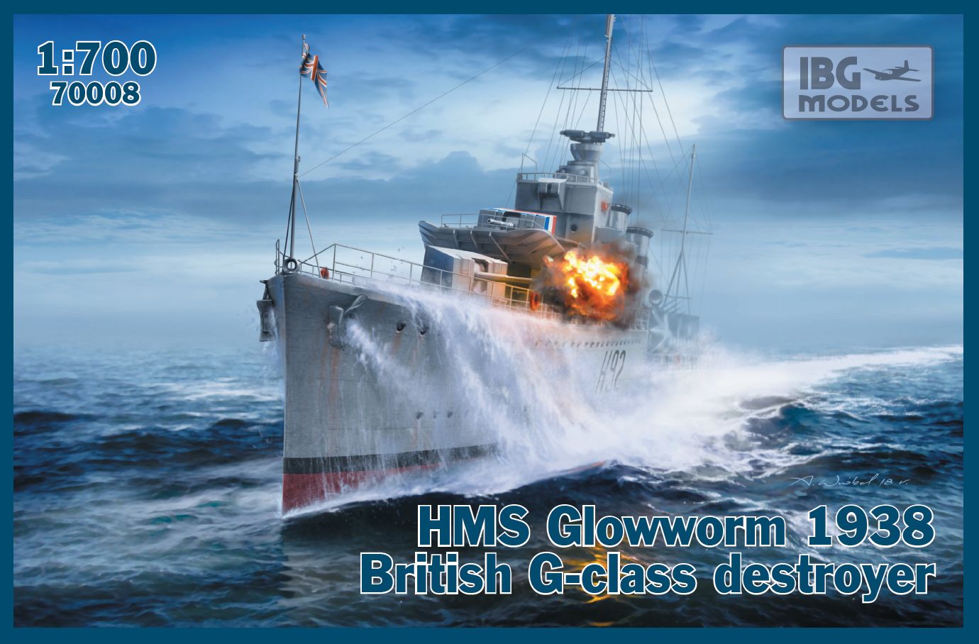 IBG Models 70008 1:700 H.M.S. Glowworm 1938 British G-Class Destroyer