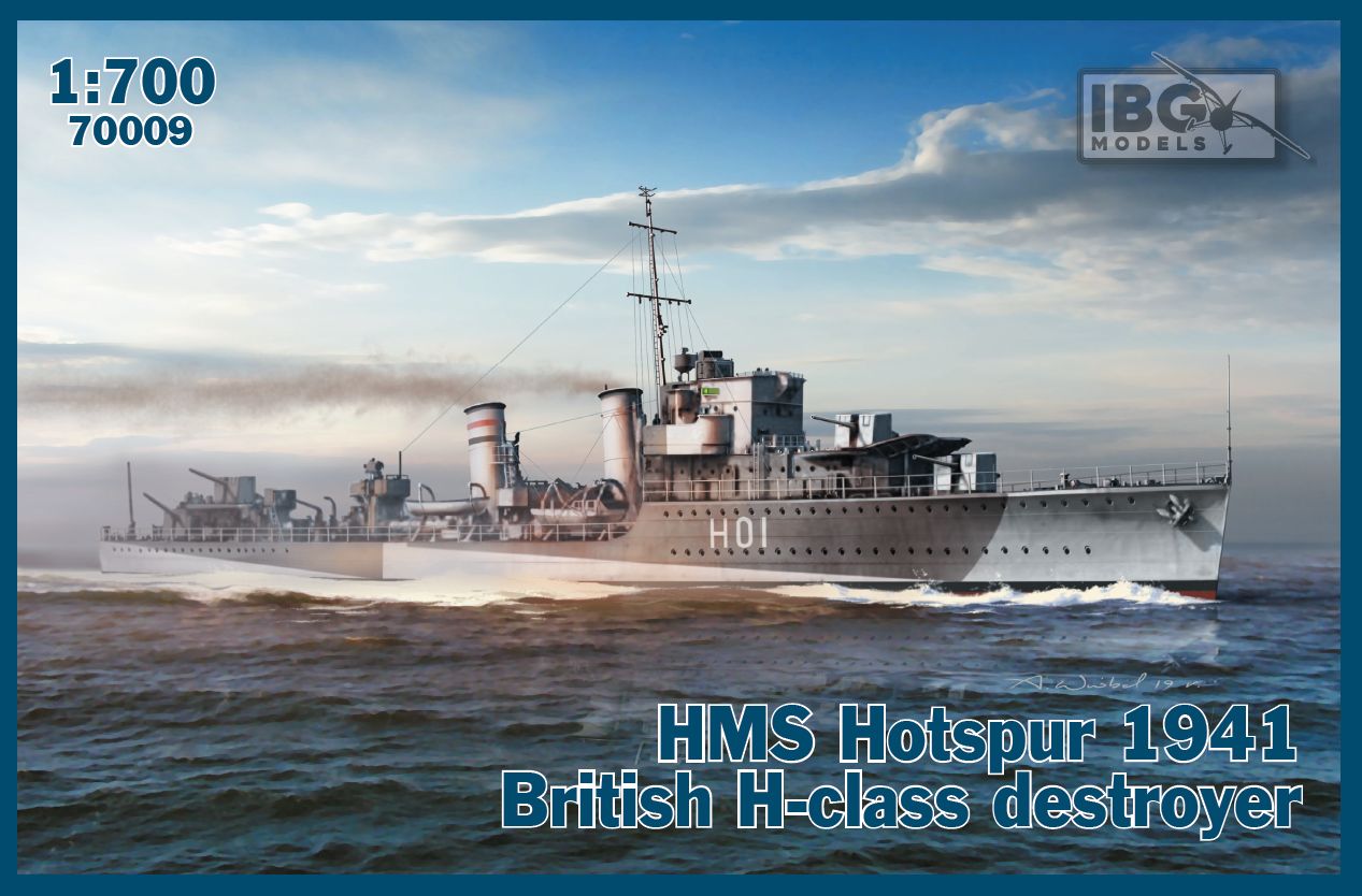 IBG Models 70009 1:700 H.M.S. Hotspur 1941 British H-Class Destroyer