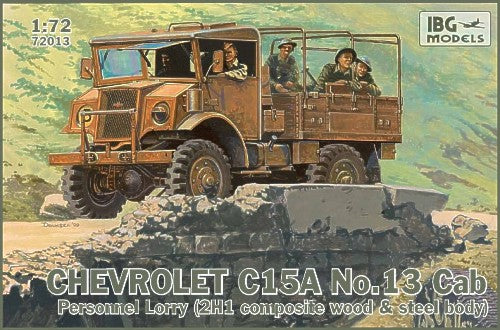 IBG Models 72013 1:72 Chevrolet C15A No.13 Cab Personnel Lorry (2H1 Composite Wood & Steel Body)