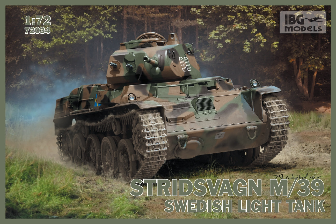 IBG Models 72034 1:72 Stridsvagn M/39 Swedish Light Tank