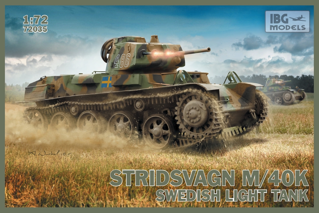 IBG Models 72035 1:72 Stridsvagn M/40K Swedish Light Tank