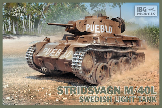 IBG Models 72036 1:72 Stridsvagn M/40L Swedish Light Tank