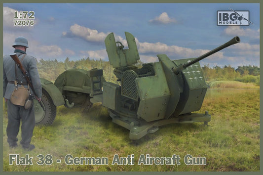 IBG Models 72076 1:72 Flak 38 German Anti Aircraft Gun