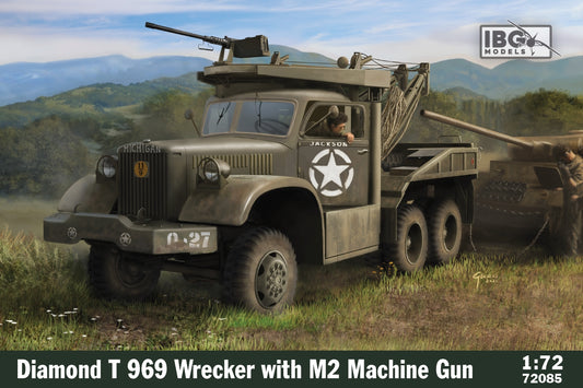 IBG Models 72085 1:72 Diamond T 969 Wrecker with M2 Machine Gun