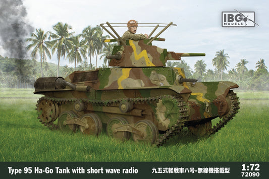 IBG Models 72090 1:72 Type 95 Ha-Go Japanese Tank with short wave radio