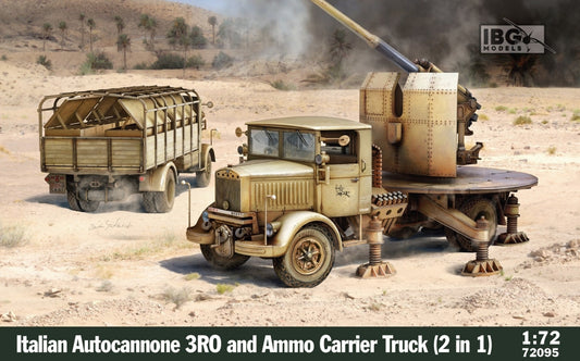 IBG Models 72095 1:72 Italian Autocannone 3Ro and Ammo Carrier Truck (2 in 1)