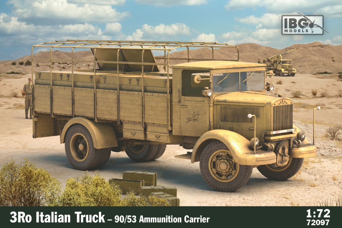 IBG Models 72097 1:72 3Ro Italian Truck - 90/53 Ammunition Carrier