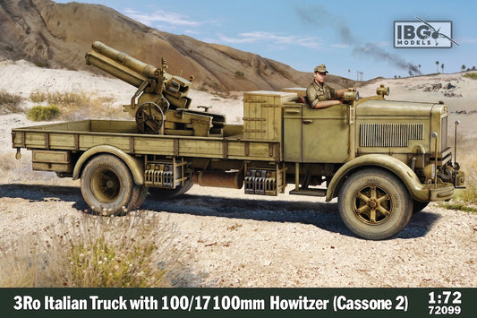 IBG Models 72099 1:72 3Ro Italian Truck with 100/17 100mm Howitzer (Cassone 2)