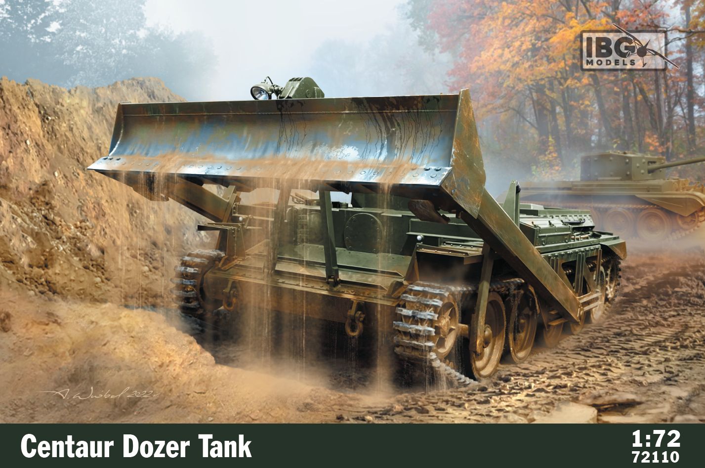 IBG Models 72110 1:72 Centaur Dozer Tank