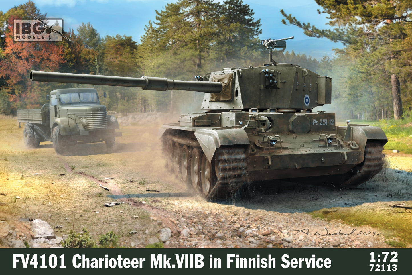 IBG Models 72113 1:72 FV4101 Charioteer British Tank in Finnish Service